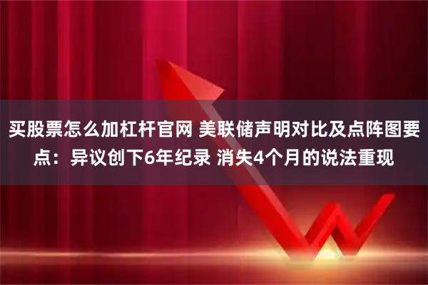 买股票怎么加杠杆官网 美联储声明对比及点阵图要点：异议创下6年纪录 消失4个月的说法重现